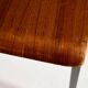 Teak chair on metal base