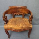 Fauteuil de bureau XIXe à restaurer