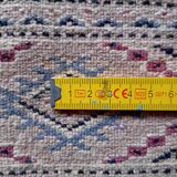 Pakistani hallway carpet, handmade in wool and silk, 278x80cm.