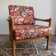 Mid-century floral sitting area