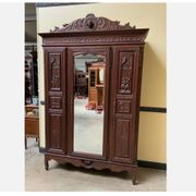 Antique wardrobe, coat cupboard