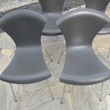 Set of 4 grey Nihau chairs by Magistretti for Kartell - 2000s