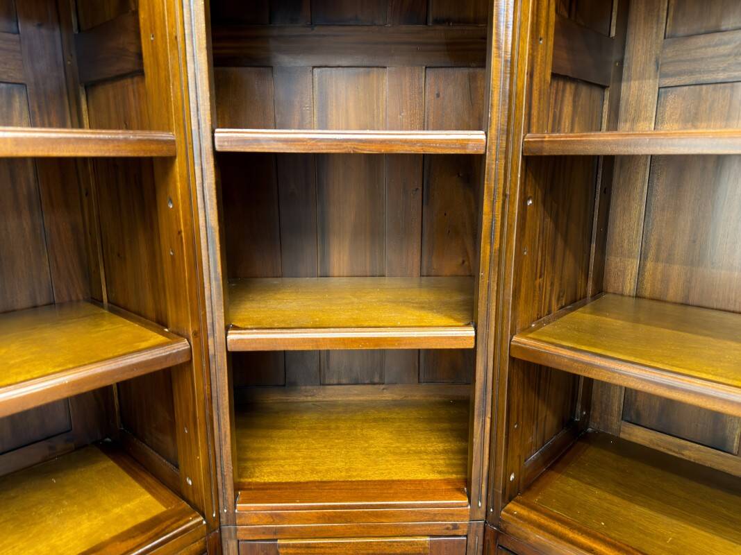 Classic English Corner Bookcase