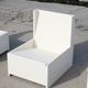 set de 3 fauteuils brutalistes, boit peint, années 60