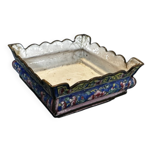 Jardinière en cuivre - polychrome