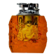 Orange ice lighter by Antonio Imperatore, murano glass, Italy, 1970