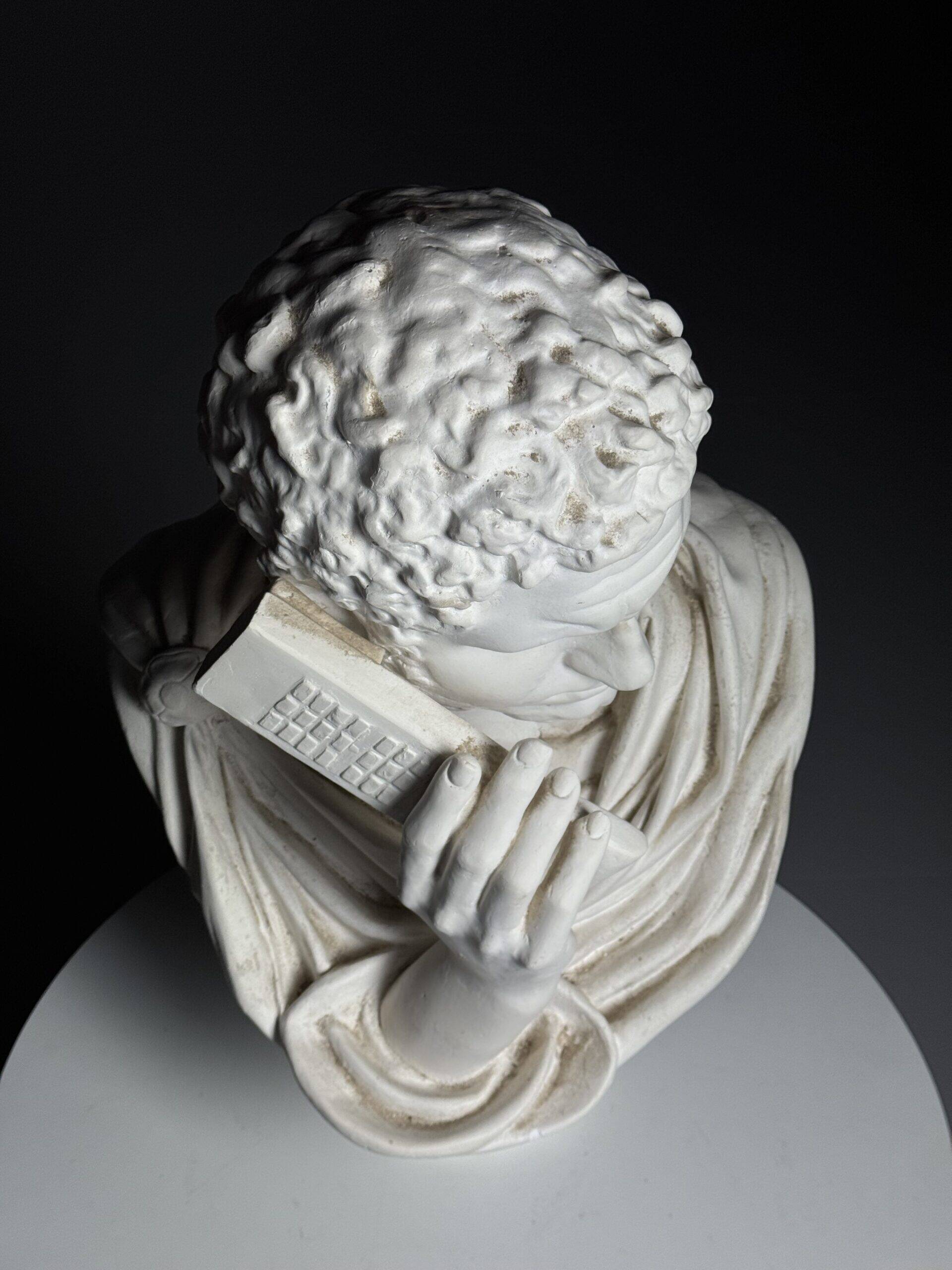 Buste en plâtre de Caracalla appelant
