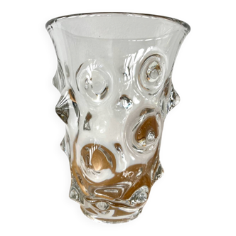 Vase « picots » H20cm années 70