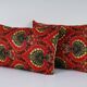 Set of 2 vintage Turkish cushion covers 41x56 cm