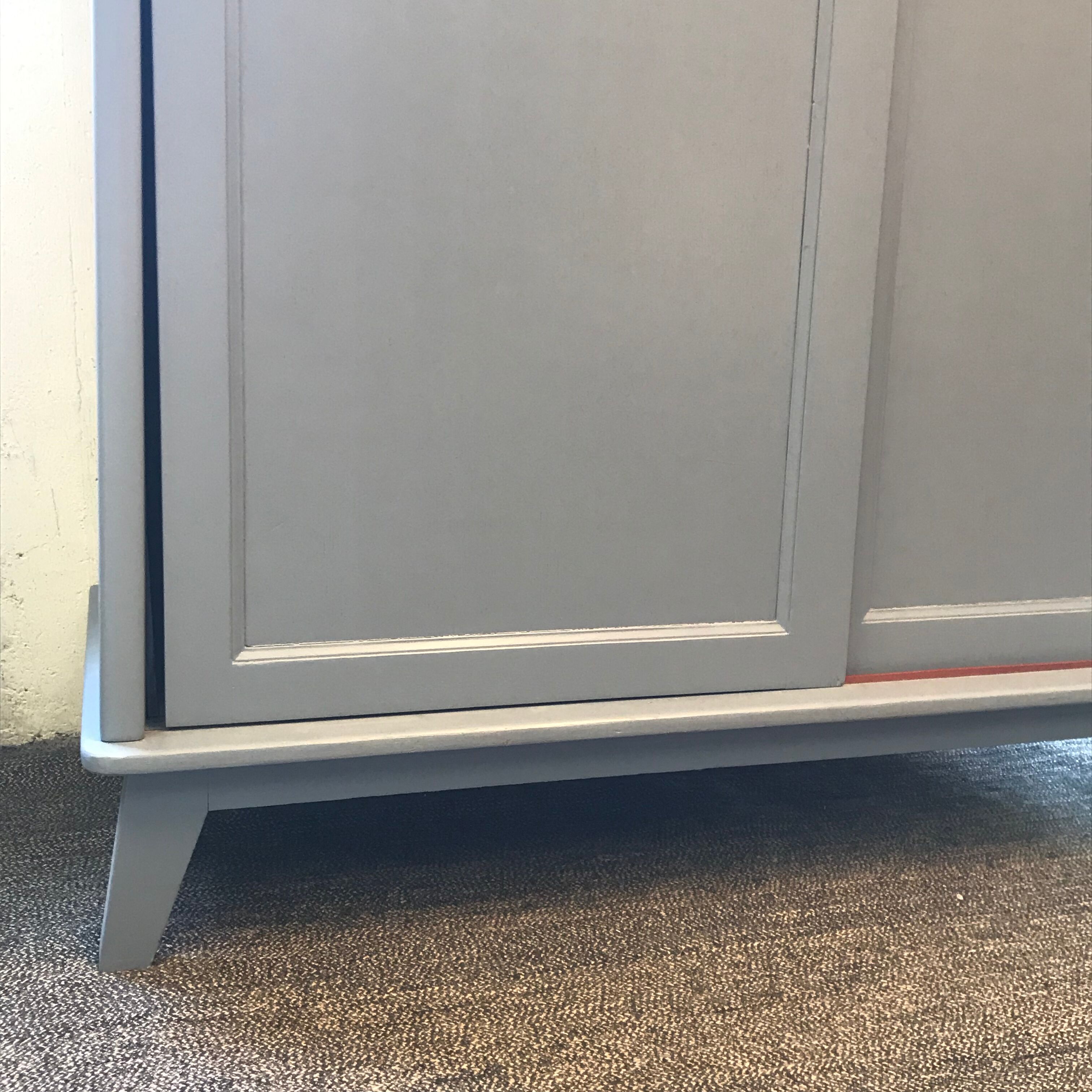 Scandinavian wardrobe with sliding doors