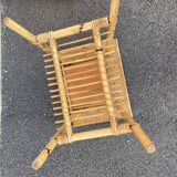 Rattan bedside and bamboo