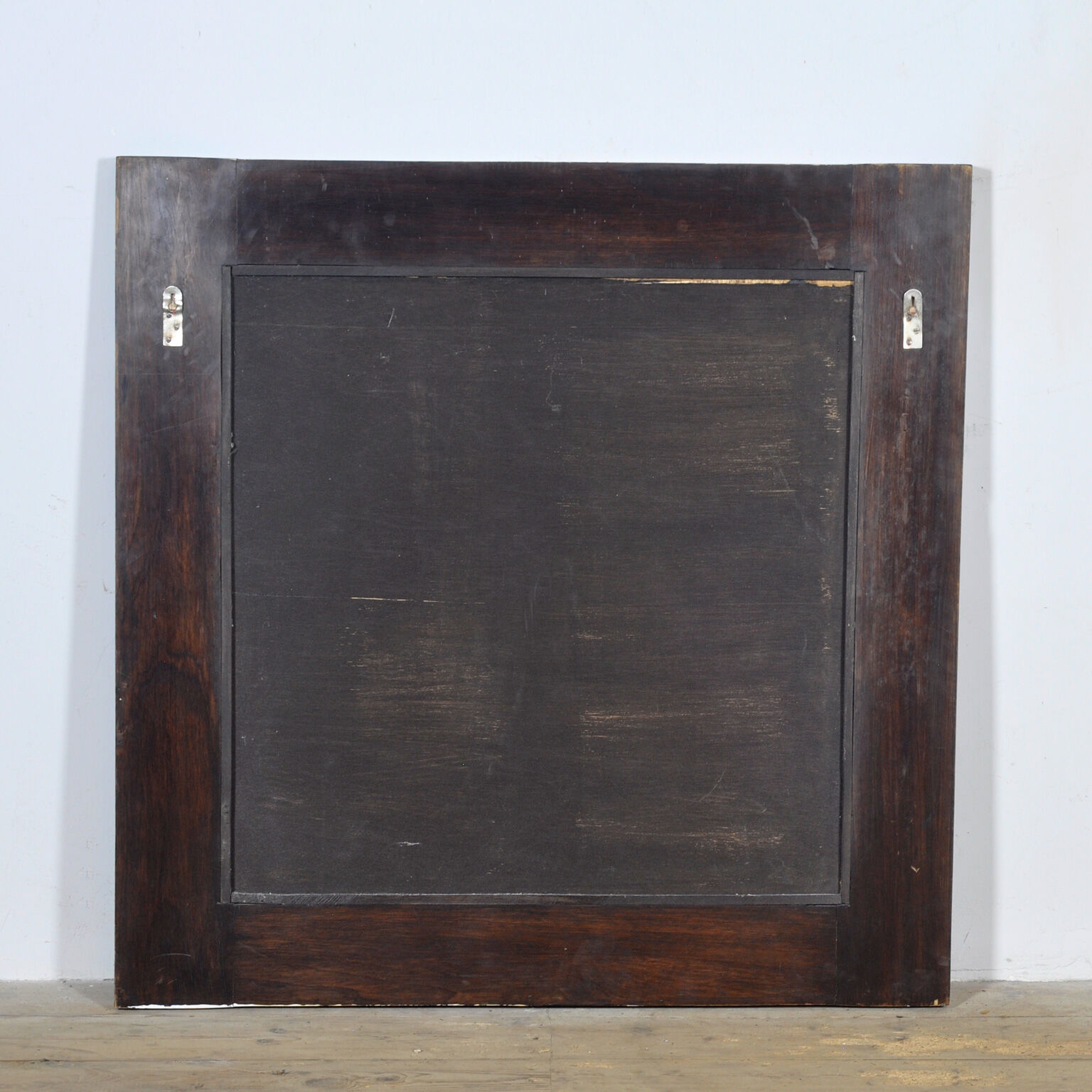 Oak brutalist mirror, 1970s