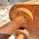 Tabouret rustique en bois massif