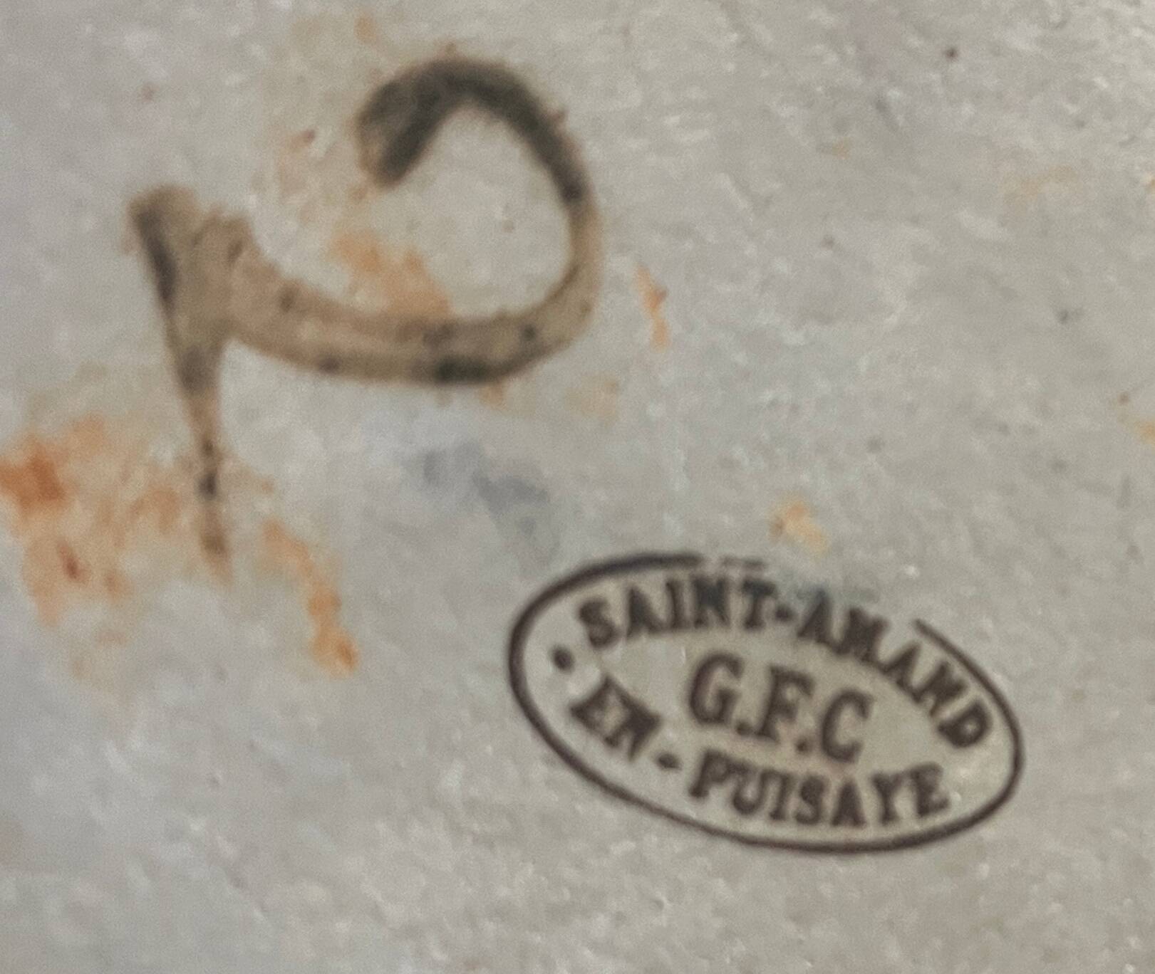 Saint Amand Vase in Puisaye "GFC"