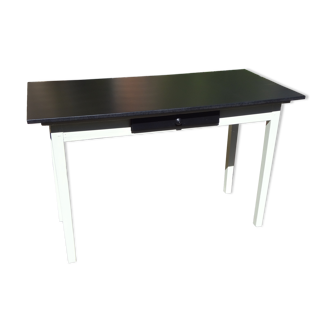 Painted wooden table with drawer