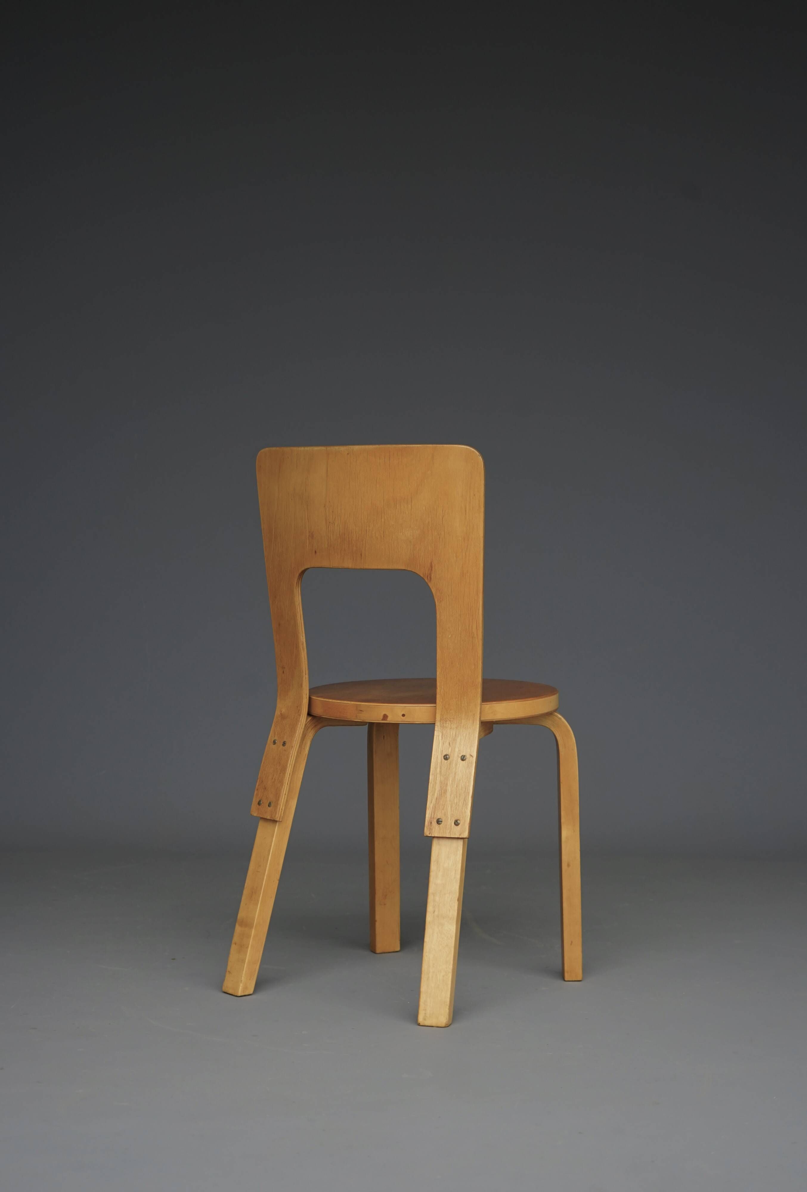Model 66 Side Chair by Alvar Aalto for Artek, 1940s