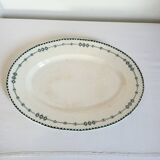 Plat Ovale en Faïence de Gien Terre de Fer Modèle Russia