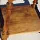 Antique Louis XVI style bedside table in walnut, with a marble top.