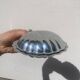 Silver plated butter dish shell 1950