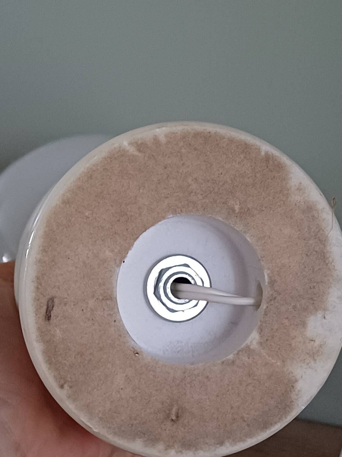 Globe lamp and alabaster base