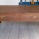 Late 19th century solid oak coffee table