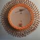 sun rattan mirror