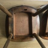 Pair of bistro chairs "rustic" model of baumann called "ant"