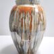 Vintage Lacquered Earthenware Vase or Umbrella Stand by Pasquinucci, Italy