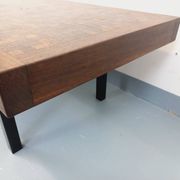 Vintage rectangular coffee table by Dieter Wackerlin in wood mosaic.
