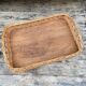 Rattan serving tray