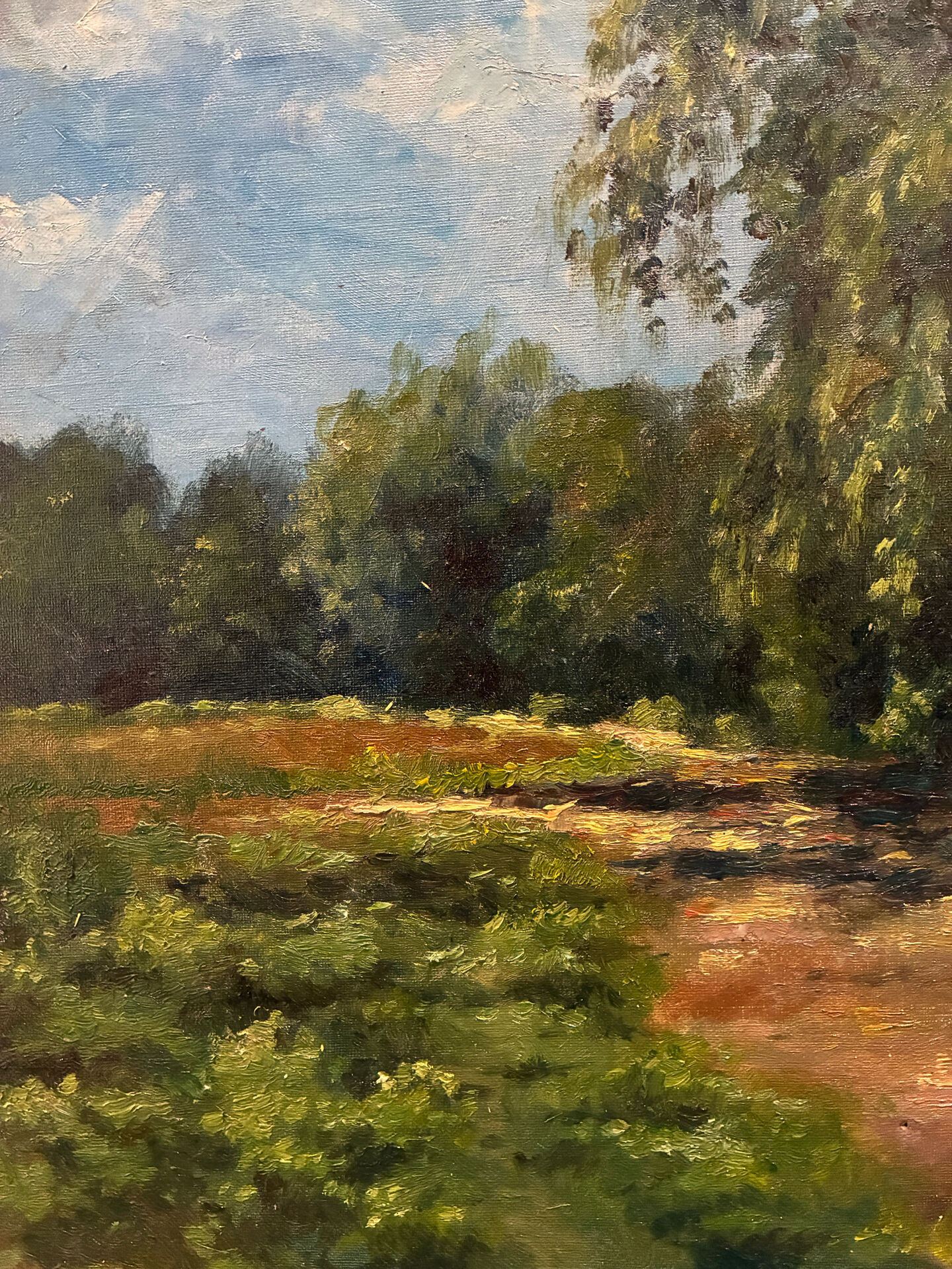Landscape signed Roussel 20th century