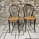 Pair of Thonet austria Nr 18 curved wood bistro chairs