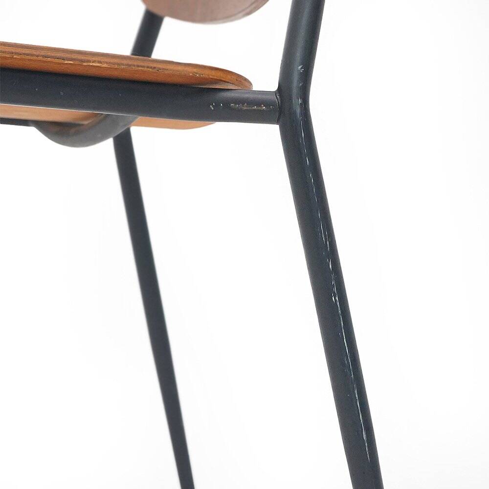 Vintage bent plywood chairs, 1960s, set of 4