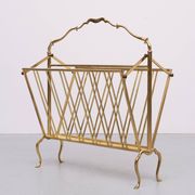 Brass Magazine holder Maison Baguès 1950s France