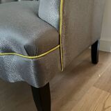 Fauteuils rivoli capitonnés lin stonewash