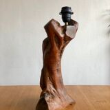 Anthropomorphic wooden lamp foot