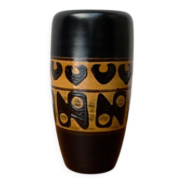 West German pottery vase from the mid-century by WGP of Dümler & Breiden, 1960s.