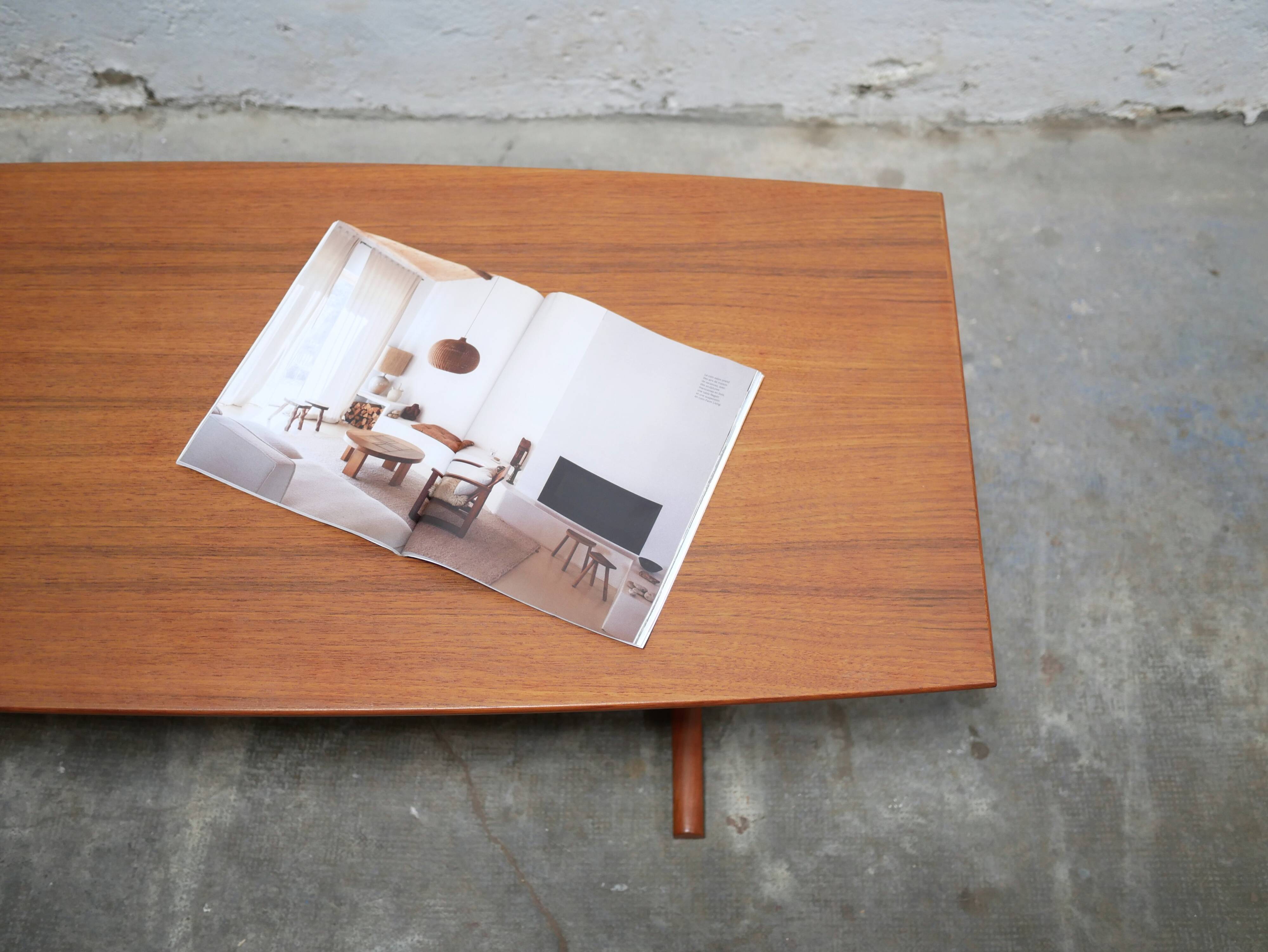 Vintage Scandinavian teak coffee table