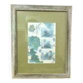 Limed wood frame