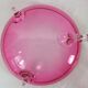 Vintage glasses service cup pink for 7 with service bowl