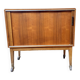 Bar meuble tv hifi à rideau vintage 1950/1960