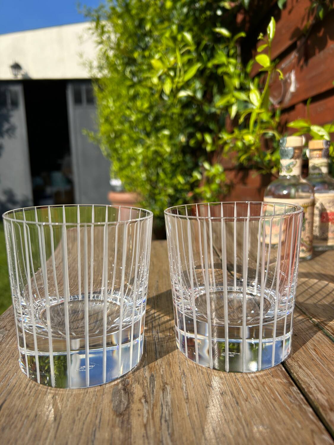 Duo crystal whiskey glasses JG Durand