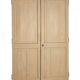 Old double cupboard door in white wood and fir n°4