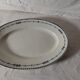 Oval plate in opaque porcelain from Gien model Russia L 34 cm