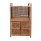 Buffet rattan bookcase shelf