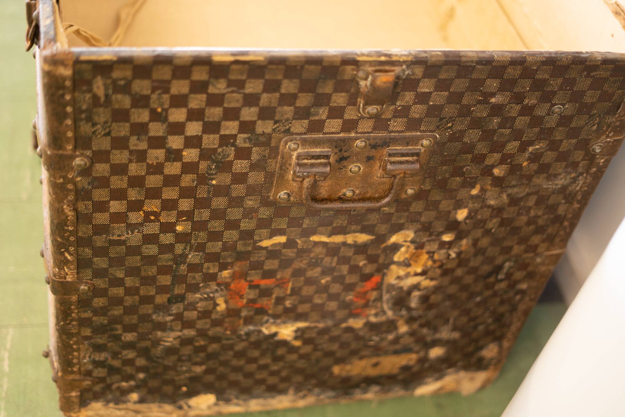 Very large Louis Vuitton trunk model.