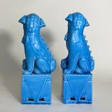 Pair of Fô Dog Bookend Statues