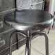 Height-adjustable tripod metal stool