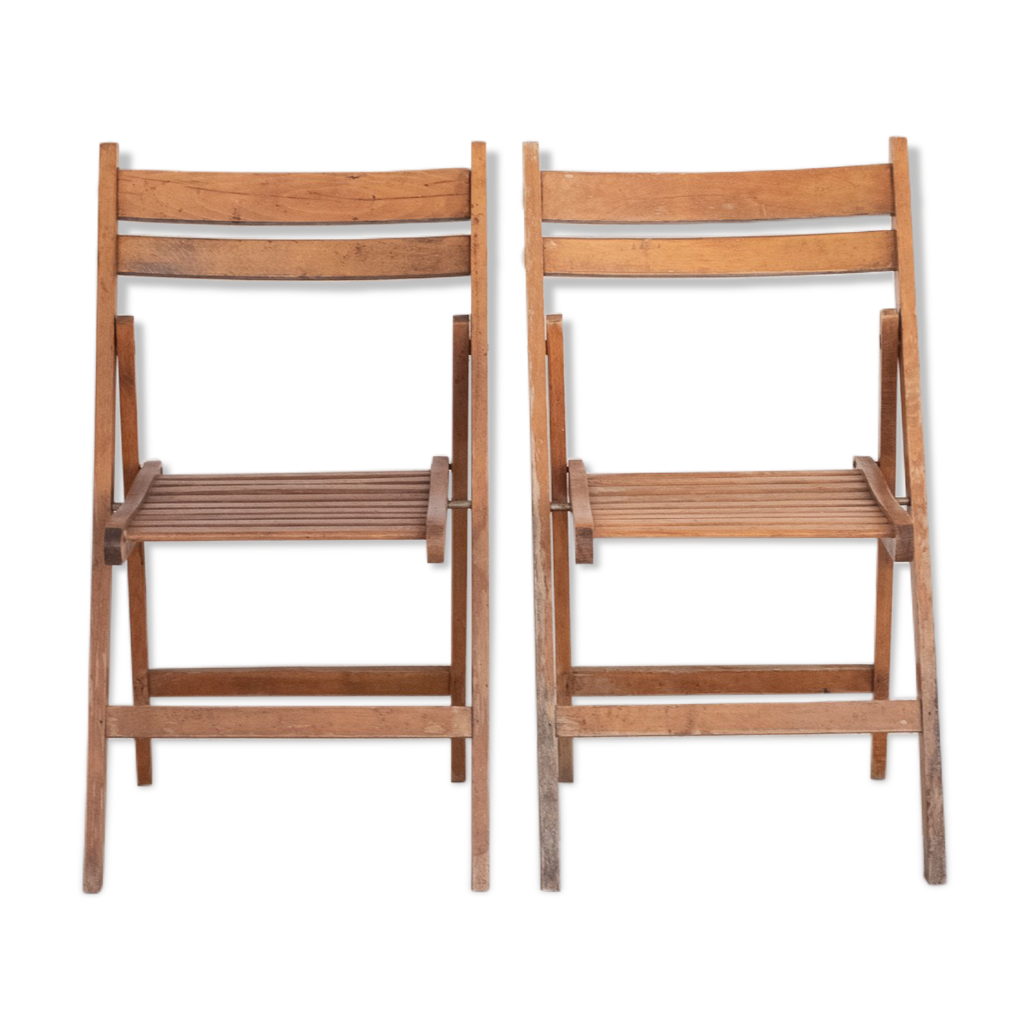 Pair of vintage folding chairs