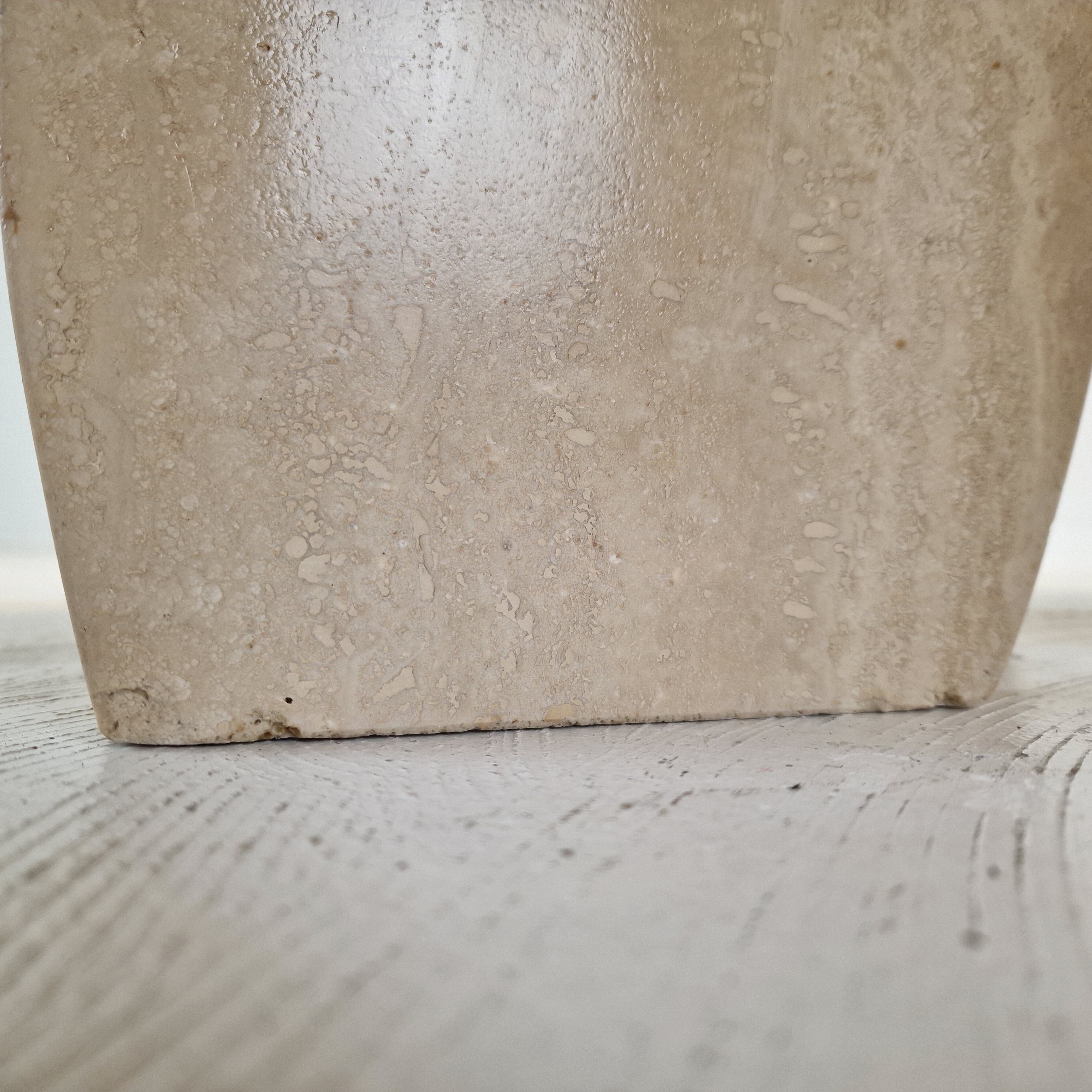 Italian travertine coffee table, 1980s